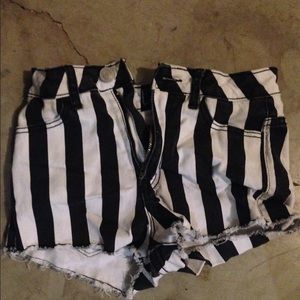 Black and White shorts