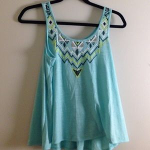 tribal print graphic tank