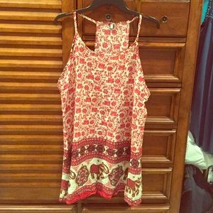 Floral Strap Backless Minkdress
