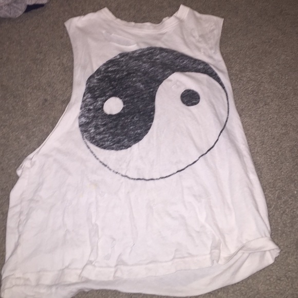 Urban outfitters ying yang muscle tee