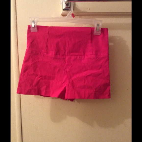 High waisted pink shorts NWOT