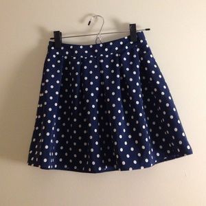 polka dot skirt