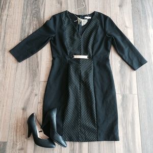 Black and Gold Professional Dress