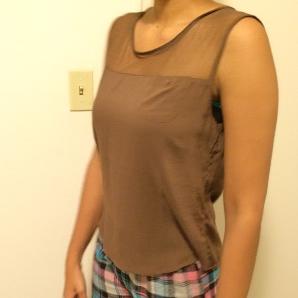 Chocolate brown top
