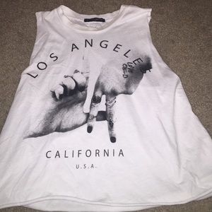 A brandy Melville Los Angeles muscle tee!