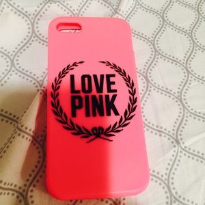 Victoria's Secret iPhone 5/5s neon pink case