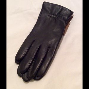 Thinsulate lined Black Leather Gloves