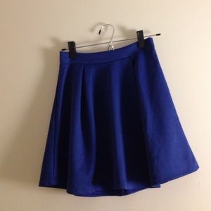 blue skater skirt
