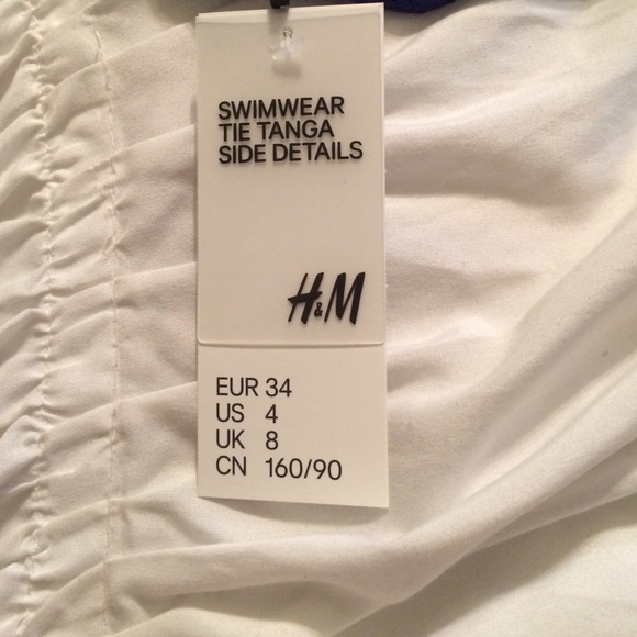 H&M. Small, Navy blue, lace bathing suit bottoms - Picture 4 of 4