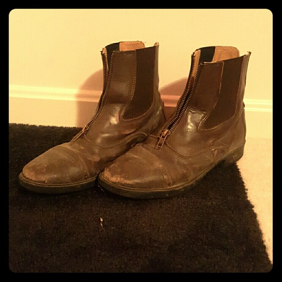 Zip paddock boots