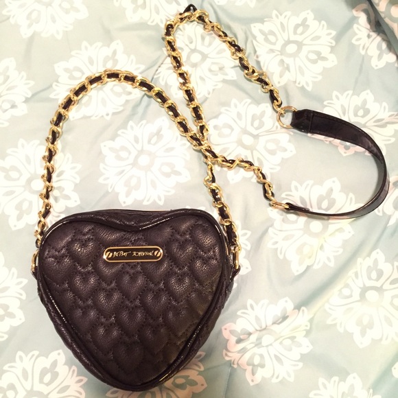 Betsey Johnson heart shaped crossbody