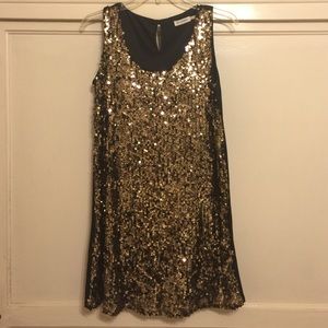 Sequin shift dress