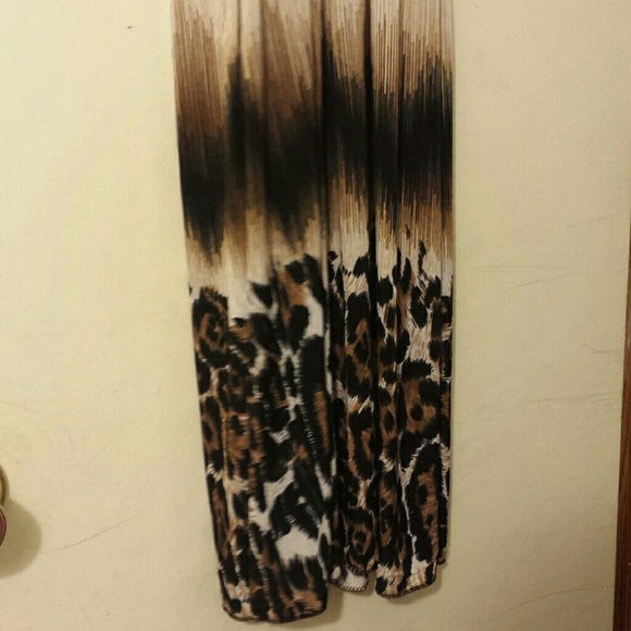 Leopard and brown dress - Picture 2 of 3