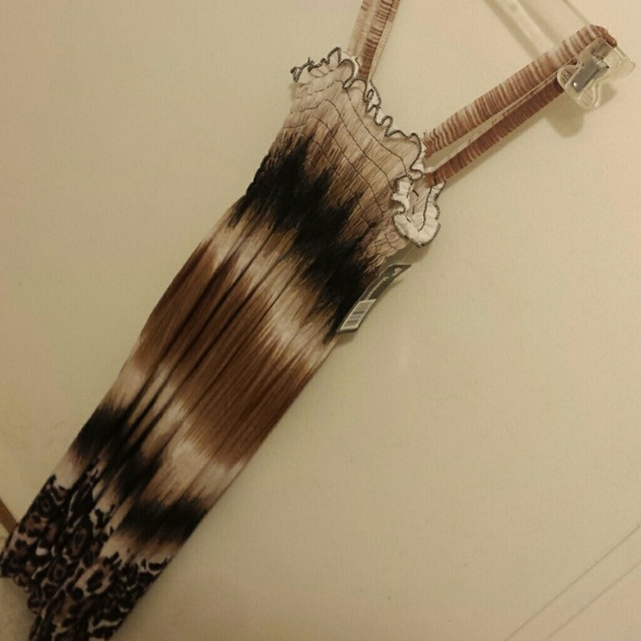 Leopard and brown dress - Picture 3 of 3