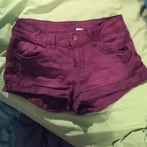 Maroon shorts