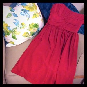 Strapless Chiffon Dress