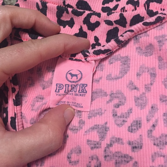 PINK Vicotia's Secret Neon Orange Cheetah Tank - Picture 3 of 3