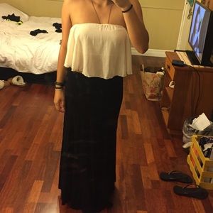 Strapless Tan Crop Top