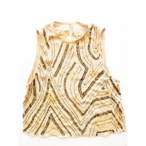 •Beaded Silk Blouse•