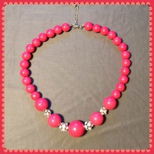 Pink beaded necklace!