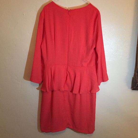 Coral Tulip Dress - Picture 2 of 2