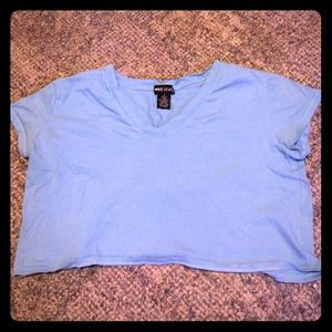 Blue Crop Top
