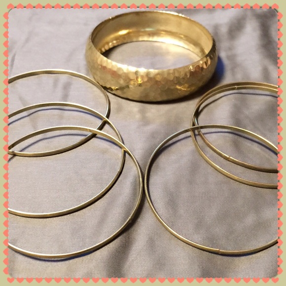 Gold bangle bracelets!