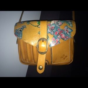 Leather small cross body bag