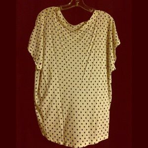 Black polka dot shirt