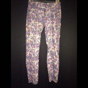 Floral print pants