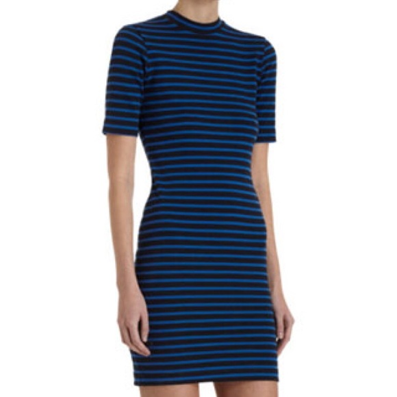 T by Alexander Wang Striped Knit Dress