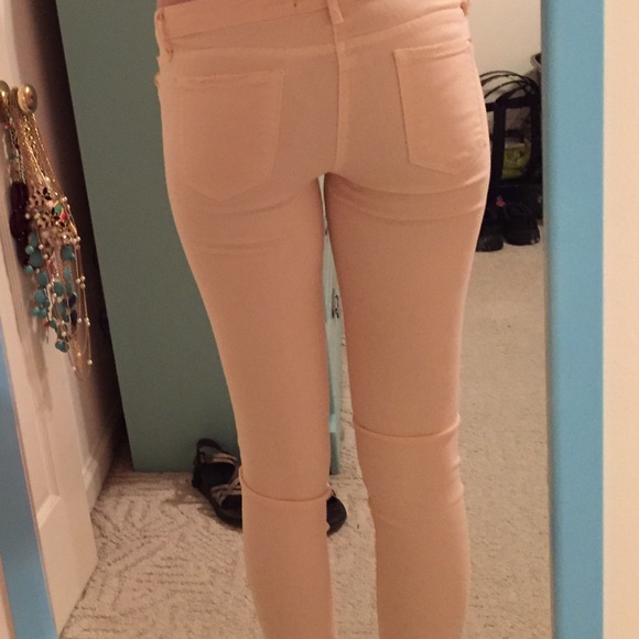 Pants - Peach/Light Pink Skinny Jeans