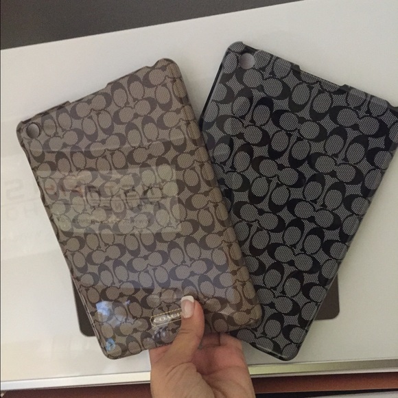 Coach ipad mini case tan