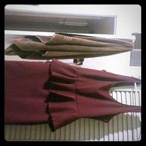 Marroon mini dress
