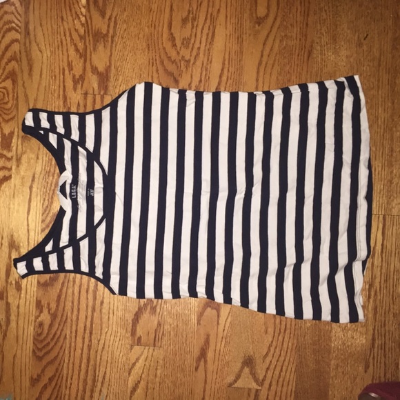 H&M Striped Navy Tank Top