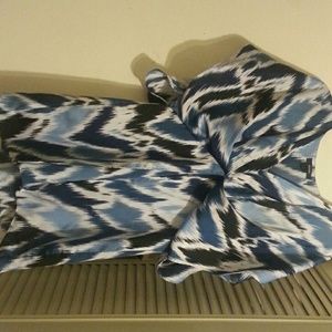 Blue long dressy shirt