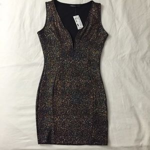 Foreign Exchange deep V party dress