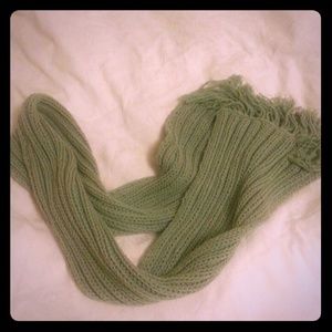 Warm soft green scarf