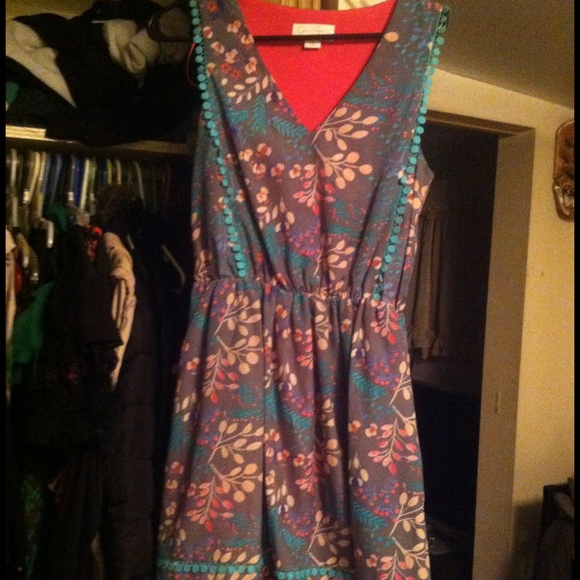 Jessica Simpson floral jumper dress