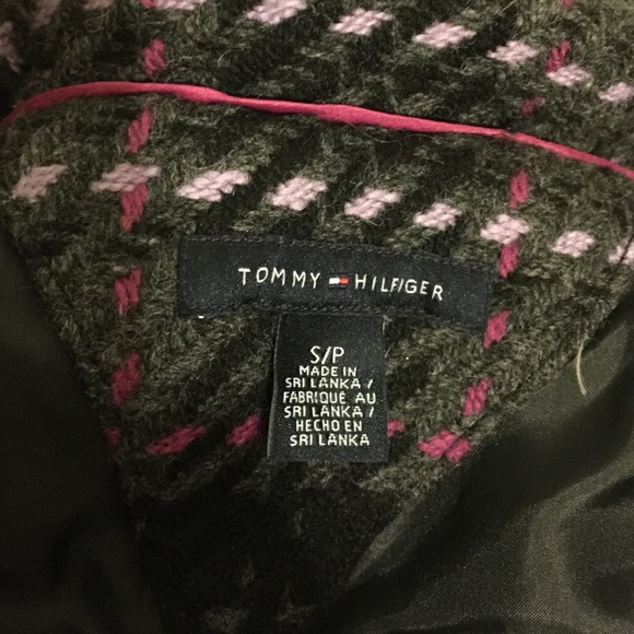 π TOMMY HILFIGER WOOL PEACOAT SZ Sπ - Picture 4 of 4