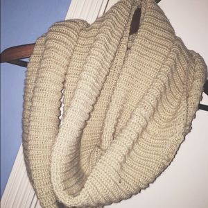 Cream Infinity Scarf