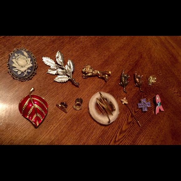 13 piece BROOCH set - Picture 2 of 2
