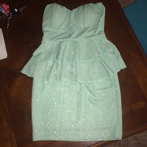 Sea foam green dress