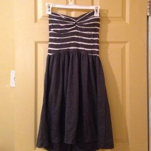 Grey striped dress