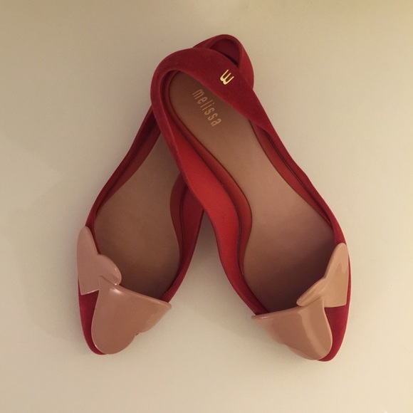 Cute Red Melissa Flat! 💞
