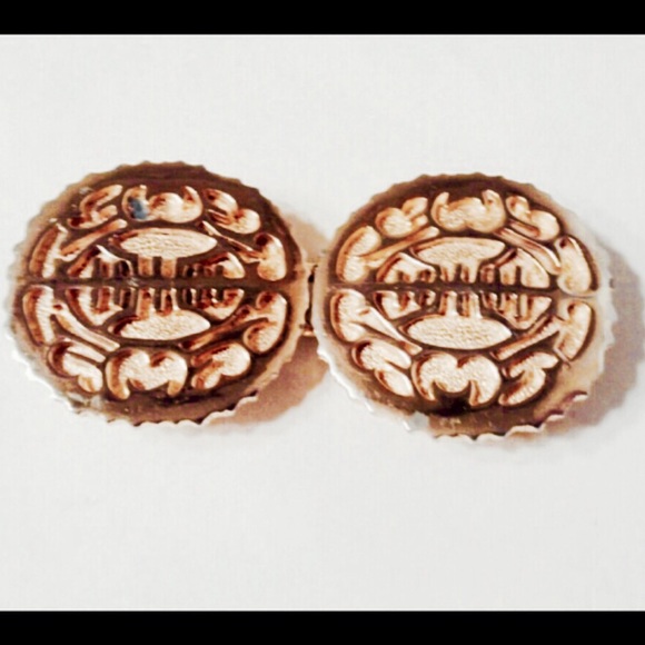 Vintage Mimi di N 2 Piece Gold Belt Buckle 1975