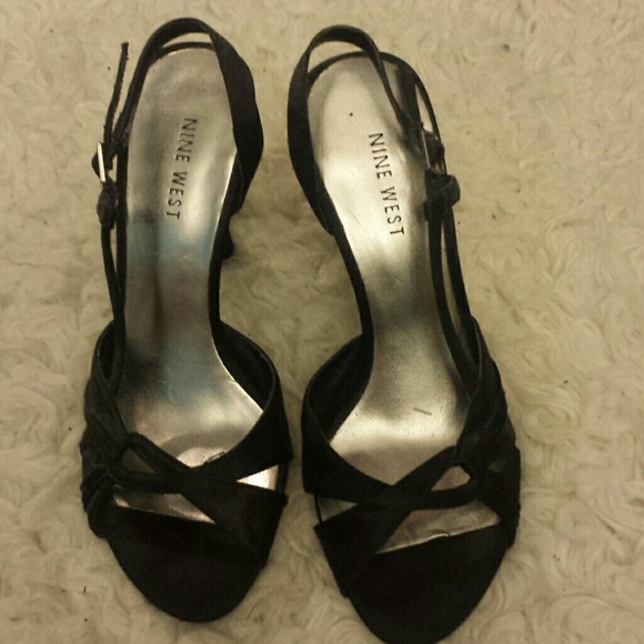Nine West low slingback heels