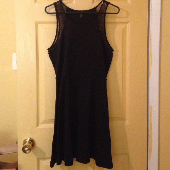 H&M Black dress w/ Polka Dots