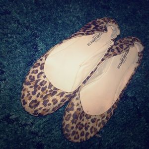 Cheetah print flats.