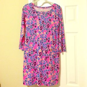 Lilly Pulitzer shirtdress in leopard print